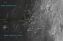 Moon Apollo  landing site 