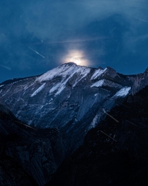 Moonrise at Artist Point Yosemite 