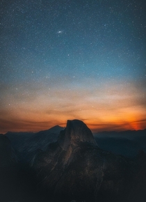 Moonrise Yosemite NP 
