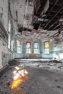 Morning Light in an Abandoned State Hospital built in  