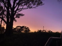 Morning sky above Sydney Australia