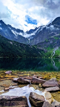 Morskie Oko Lake in Tatra National Park Poland After the rain  ig kirillasap