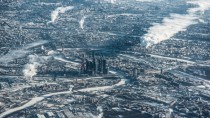 Moscow Russia from sky 