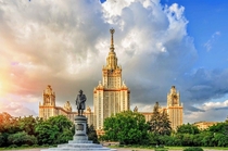 Moscow State University  the tallest educational building in the world Moscow Russia 
