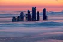 Moscow through the clouds 