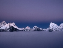 Mount Everest at Dusk  by Jeff Davids 