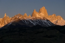 Mount Fitz Roy at Sunrise Patagonia Argentina 