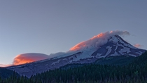 Mount Hood at evening Oregon OC 