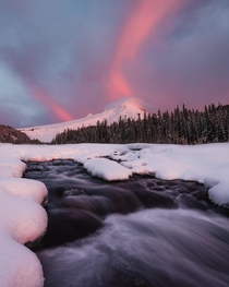 Mount Hood erupting with cotton candy Mount Hood OR 