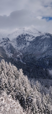 Mount Hood Wilderness after a fresh snow fall 