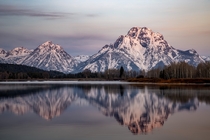 Mount Moran from Oxbow Bend Grand Teton National Park WY 
