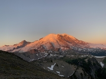 Mount Rainier at first light 