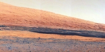 Mount Sharp a mountain inside Gale Crater where the Curiosity rover landed 