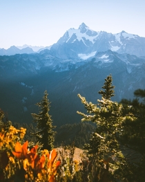 Mount Shuksan on a perfect Autumn day October  
