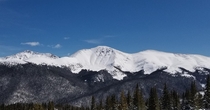 Mountain across from Mary Jane ski resort in Winter Park CO March   x OC