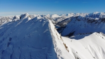 Mountain edge Rochers de Naye Switzerland  Watch it in K video in the comments