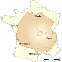 Mountain Olympus Mons on Mars tallest planetary mountain in the solar system compared to the surface of France