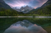 Mountain reflection in Slovenia Photo by Erin Phrasikleia Epoiesen 