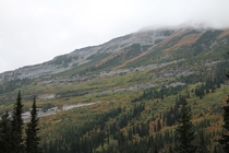 Mountain Slope Glacier National Park BC Canada 