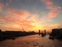 Moved this here from Earthporn my dad took it this morning in London on his Iphone 