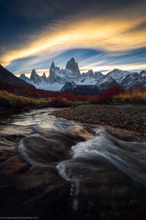 Mt Fitz Roy at Sunset Patagonia  by Marco Grassi
