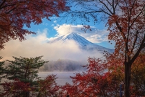 Mt Fuji in autumn  by Miyamoto Y