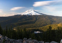 Mt Hood seen from Tom Dick and Harry Mountain Oregon 