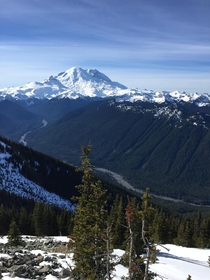 Mt Rainier as seen from Crystal Peak Enumclaw Washington  x