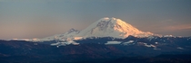 Mt Rainier from Poo Poo Point at sunset 