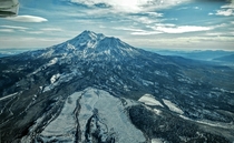Mt Shasta California from  ft in the air 