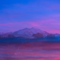 Mt Sopris in Colorado In-camera double exposure 