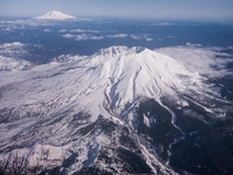 Mt St Helens and Mt Adams Washington 