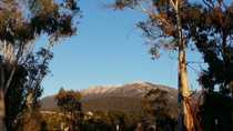 Mt Wellington m high Hobart Australia The morning view from my carpark on the way to work