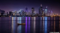 Mumbai India Night Skyline