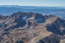 My favorite lake as seen from the summit of a ft peak in Colorado 