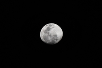 My first attempt at capturing the moon with a basic camera and lens Clicked on Tuesday th January