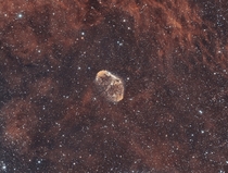 My first attempt at narrowband imaging The Crescent Nebula NGC  