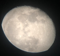My first good photo of the moon