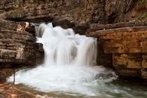 My first little gander into the world of long exposure Johnston Canyon Banff Alberta Canada  