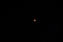 My first take at shooting the night sky Captured Mars from just outside Saskatoon Canada