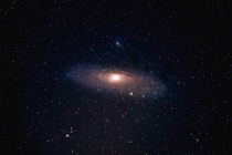 My first time attempting to take a picture of the Andromeda galaxy 