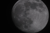 My fist step into astrophotography- a picture of the moon taken with amateur tools