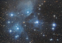 My  hour exposure of Pleiades from New Zealand with a  USD Camera