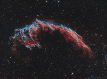 My  Hour long exposure of the Eastern Veil Nebula 