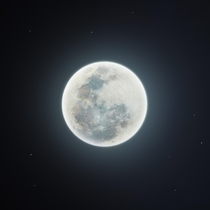 My  megapixel shot of the first full moon of  