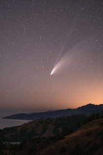 My take on the Neowise Comet from Californias Central Coast Hope you guys arent tired of seeing this yet 