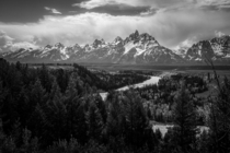 My version of the classic Snake River view of the Grand Tetons Wyoming USA 