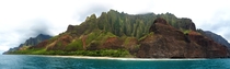N Pali Coast from the ocean Kauai United States Hawaii  x