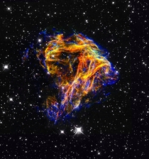N Supernova Remnant In The Large Magellanic Cloud Approximately  Light Years Away