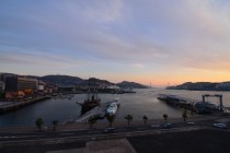 Nagasaki Harbour  at sunset 